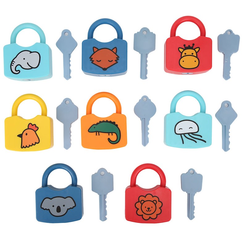 Plastic Children Early Educational Cognitive Learning Numbers Locking Preschool ToyEFGHIJKL