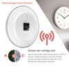 Mebus Radio Controlled Wall Clock 30 cm Silent Grey Frame