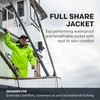 Grundéns Men’s Full Share Jacket | Waterproof, Breathable, Black, Large