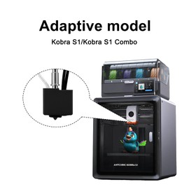 3D Printer 0.2mm S1C Hotend 2Pack Hardened Hotend for Kobra S1 Combo Stainless Steel Print Head Extruder Kit Hot End Hardened Steel Nozzle for Kobra S1 Combo/ACE Pro