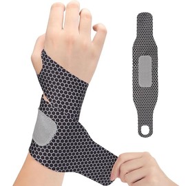 Ultra Thin Wrist Support Brace, 2Pcs Carpal Tunnel Wrist Braces,Ultra-Thin Wrist Brace and Compression Wraps, Adjustable Carpal Tunnel Support Sleeves, Wrist Brace Support for Carpal Tunnel, Black