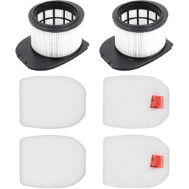 6 Pack Filter Replacement for Shark IZ862H Stratos Cordless Vacuum, Compatible with Shark IZ862H Upright Vacuum Include 2 Foam Filter + 2 Felt Filters Kit, White