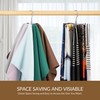 ZEDODIER Scarf Organizer Scarf Hanger for Closet, Rotatable Sturdy Hijab