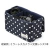 Kenko カメラバッグ Luce インナーボックス S 1.7L ドットネイビー S-DTNV