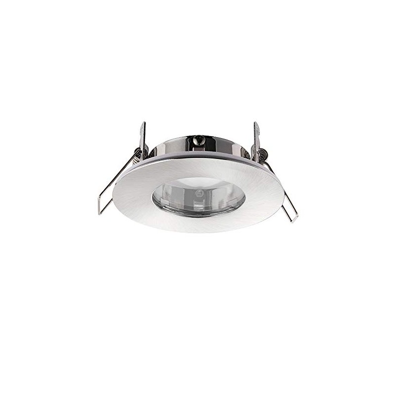 Saxby 79979 Speculo Round Brushed Chrome Bathroom IP65 7W GU10