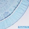 Round Tablecloth Fitted Elastic Table Cover Waterproof Table Cloth for