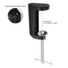 PATIKIL M10 Thread Hole Desk Table Mount Clamp, Universal Adjustable