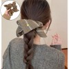 3 Pcs Square Hair Scrunchies Boho Striped Square Elastic Hair