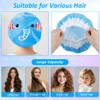 AOOWU Shower Caps for Women & Men, 5 Pcs Waterproof