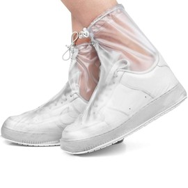 Waterproof Shoe Covers, Rain Shoe Covers Transparent Reusable Non Slip Shoe Cover for Outdoor Women and Men