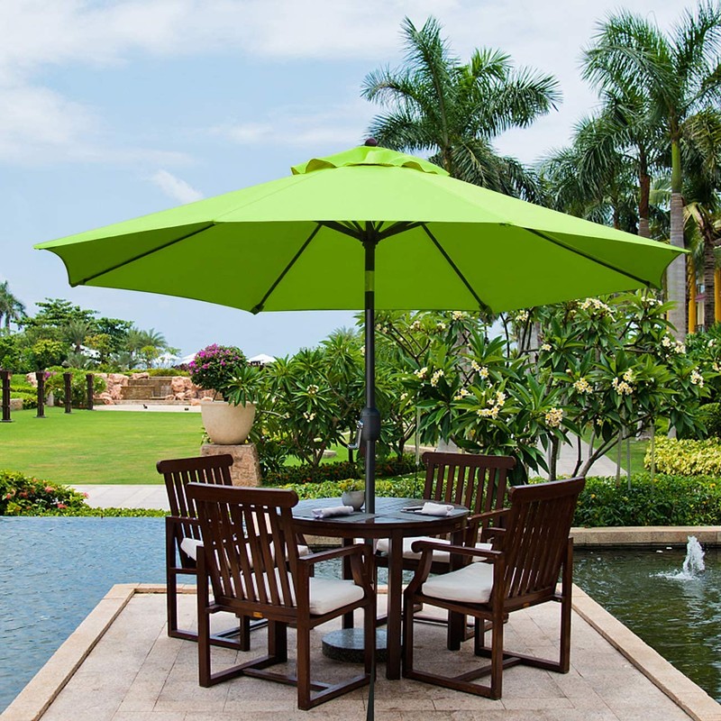 Sunnyglade 9Ft Patio Umbrella Outdoor Table Umbrella with 8 Sturdy