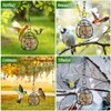 AIMALL Outdoor Hanging Bird Feeder 9.44"x3.74" Iron Wire Spring Birdcage