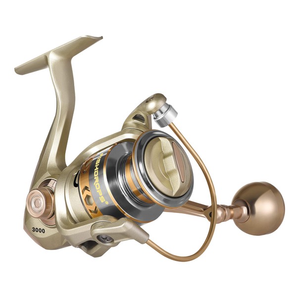 Fishdrops Fishing Reels Spinning, Lightweight Spinning Reel, 15.5 LBs Max