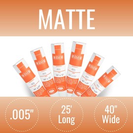 Grafix Dura-Lar .005” Matte, Economical Alternative to Drafting Film and Acetate, Translucent Drawing Surface for Lead, Ink, Charcoal, Paint, and Colored Pencil, 40" x 25 Feet