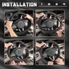 SEG Direct Car Steering Wheel Cover Universal Standard Size 14.5-15