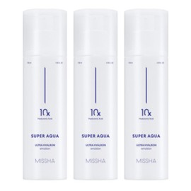 Missha Super Aqua Ultra Hyalon Emulsion, 130ml, 3 pcs / 미샤 수퍼 아쿠아 울트라 히알론 에멀전, 130ml, 3개