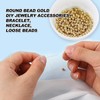 3mm Gold Spacer Beads for Jewellery Making, 2000 Pcs Gold