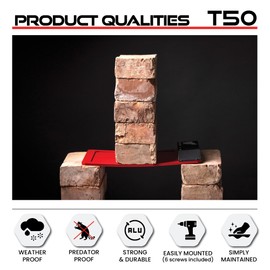 RUN-CHICKEN Door (USA Special) Automatic Chicken Coop Door, Chicken Coop Door, Battery Powered, Run Chicken Automatic Door, Aluminum, Automatic Chicken Door Opener Model T50