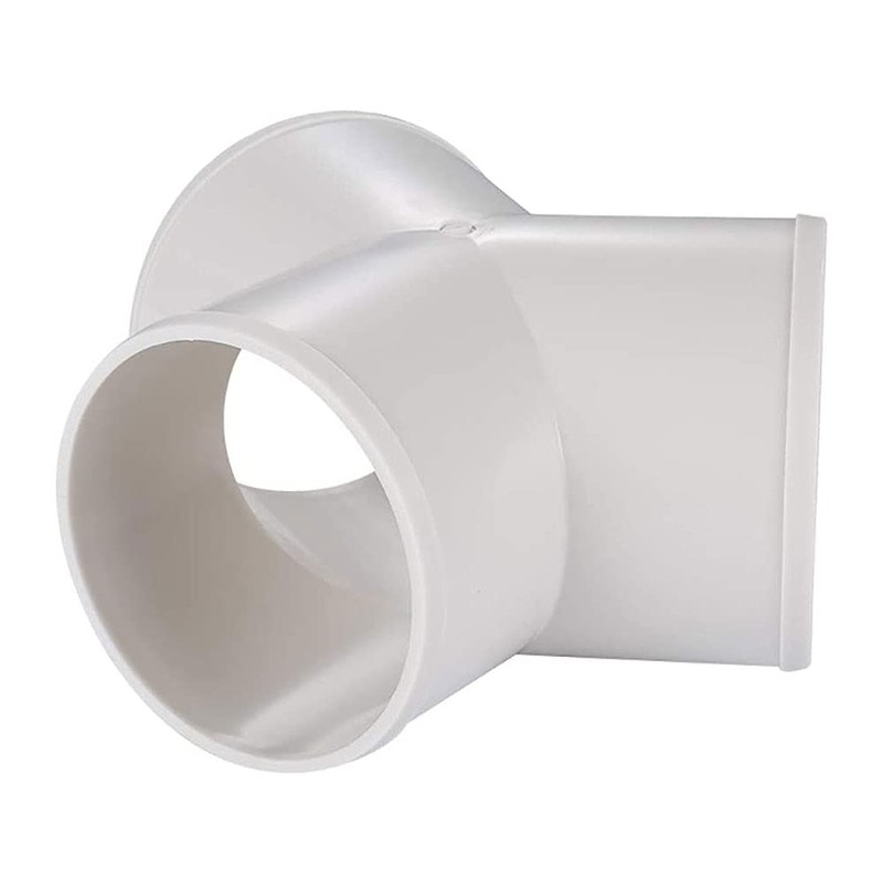 97mm Y Piece Connector 3 Way Round Pipe Connector Plastic