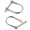 Bicycle Trailer Coupling 2 Sets Black with Safety Pin Compatible