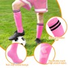 FDEETY Football Shin Pads Including Stocking with Slip Pocket and
