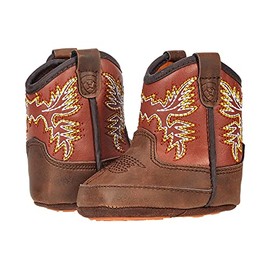 ARIAT Infant Boys Lil Stompers Baby Boot, Brown(Workhog), 3