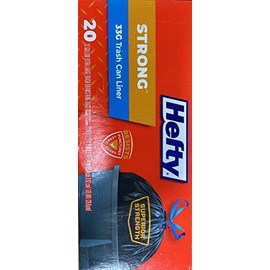 Hefty E86725 33 Gallon Cinch Sak Large Trash Bags 20 Count - 2 Pack