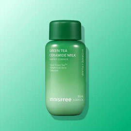 Innisfree 이니스프리 그린티 세라마이드 밀크 보습 에센스/수분 속건조 장벽 화잘먹 90ml, 1개 Innisfree Green Tea Ceramide Milk Moisturizing Essence/Hydrating Barrier 90ml, 1ea