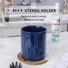 KOOV Kitchen Utensil Holder, Large Ceramic Utensil Crock, Deep and