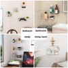 Sezanrpt 4 Inches Clear Small Wall Shelves, 4mm Thickness Acrylic