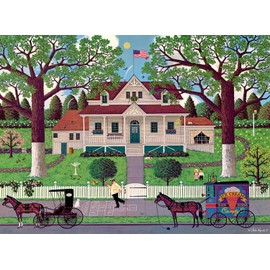 Buffalo Games - Charles Wysocki - Ice Cream and Hopscotch - 1000 Piece Jigsaw Puzzle for Adults Challenging Puzzle Perfect for Game Nights - Finished Puzzle Size is 26.75 x 19.75