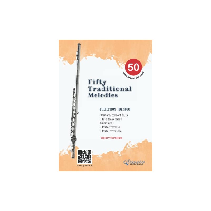 Easy Flute book | 50 Traditional melodies: beginner / intermediate