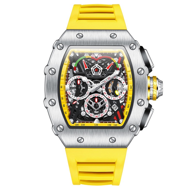 Men's Quartz Watch Silicone Strap Fashion Business Wrist Watch