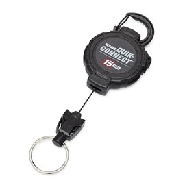 KEY-BAK #0KM2 Quick Connect Key Reel with Carabiner Cord Stopper 39.4 inches (100 cm) Kevlar Cord