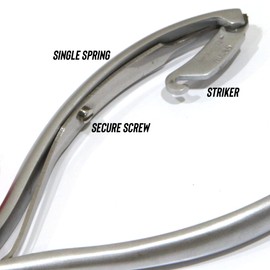 Sam Cuticle Nipper Cuticle Cutter Inox Satin Jaw 3 mm Single Spring, Round Box Joint