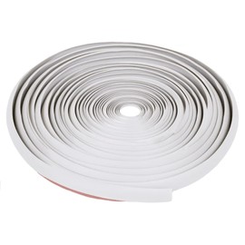 FUKUMIDO Aero Molding Rubber Headlight Car Door Fender Molding Door Edge Protector Waterproof T-Shape 5m White Width 8mm