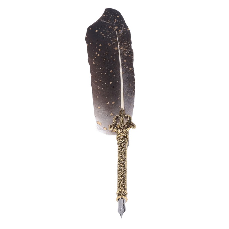 Feather Pen Set with 5 Interchangeable Nib Letter Opener Pen