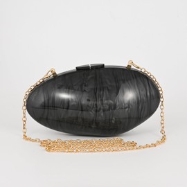 Ryxuzer pearl clutch purses for women,shell acrylic handbags evening bag purse small Shoulder crossbody bags Wedding Designer, Pearl Color, 8.46" x 4.52" x3.46"