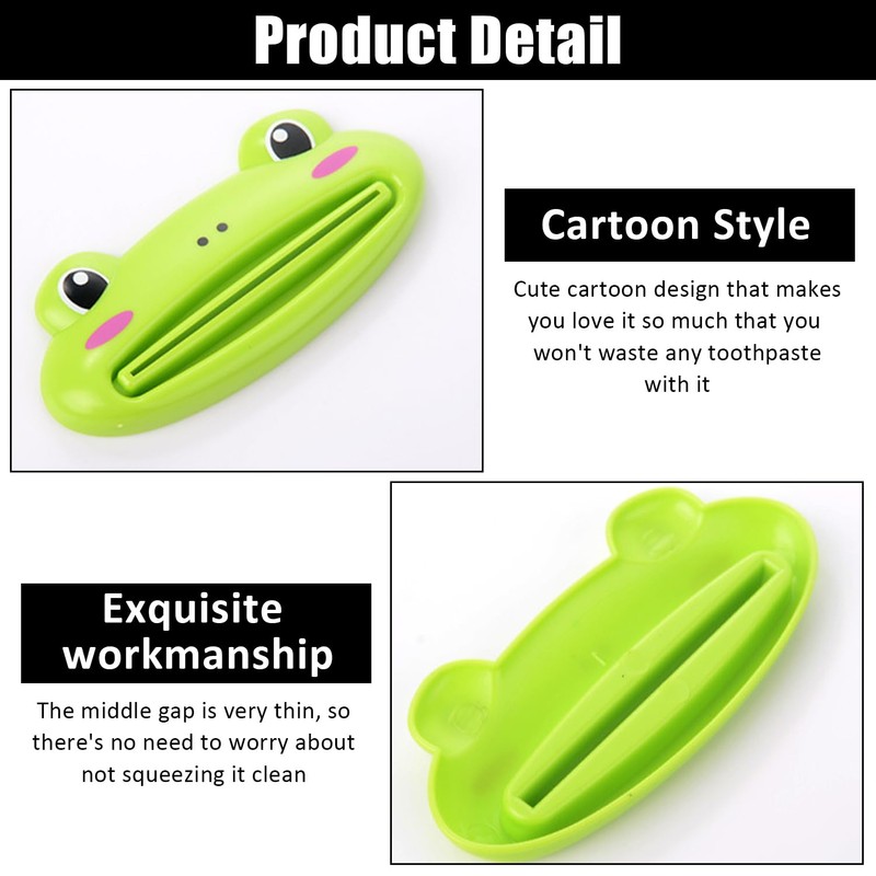 8 Pieces Animal Toothpaste Squeezer, Cartoon Toothpaste Squeezer, Plastic Toothpaste