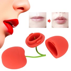 Women Portable Cherry-Shaped Lip Plumper, Lip Plumping Tools, Lip Beauty, Lip Plumping Cherry-Shaped Lipcolor Flexible, Compact And Portable For Massage Stones Lip Plumping Device