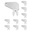 QWORK Ignition Keys, 10 Pack 8H5306 Master Disconnect Key for Caterpillar CAT Equipment Battery Disconnect and Older Ignitions