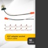 DEMASLED 10 Pack Pigtail Light Socket Extender for E26 E27