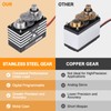 HobbyPark Waterproof RC Servo High Torque Coreless Motor Metal Gear