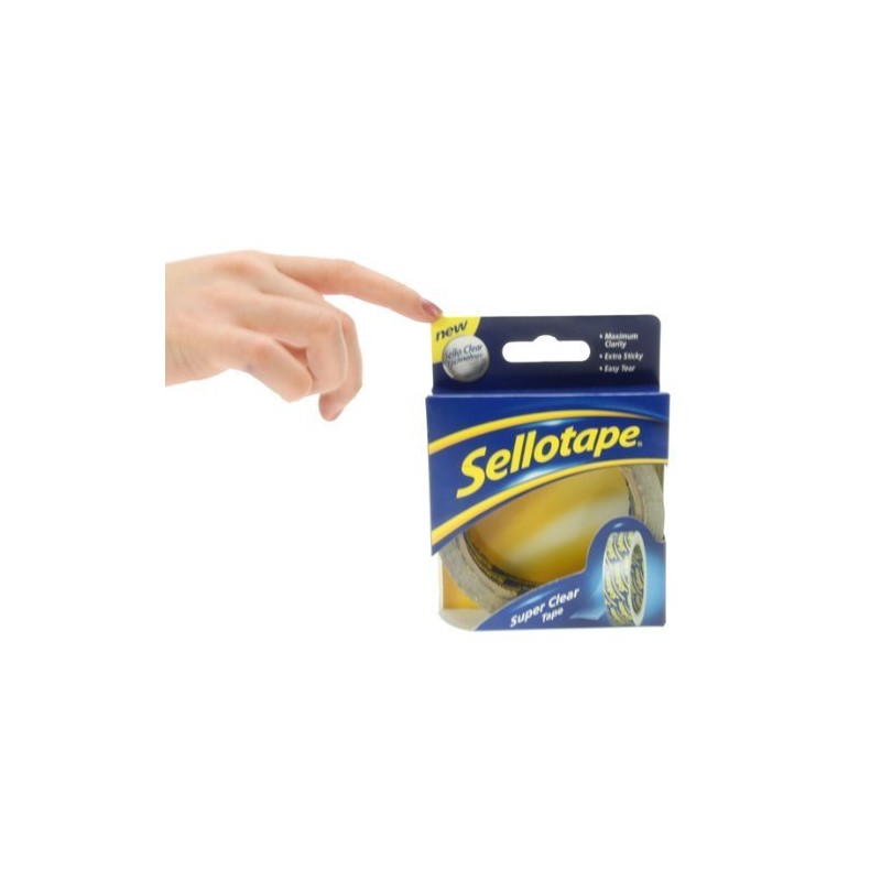 Sellotape Set of 6 Clever Dispensers with Six Rolls of