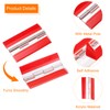 uxcell 2Pcs Acrylic Hinges, 75x45mm Self-Adhesive Clear Hinge with Stainless