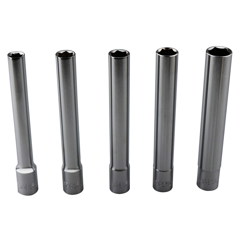 Kauplus 6PCS 3/8-Inch Drive Deep Metric Socket Set 6PT 8-10-11-12-14MM