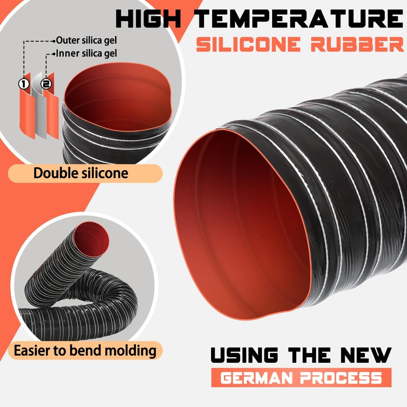3 in Intake Hose Automotive Air Duct Hose Length 3