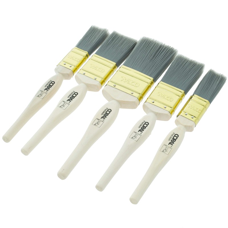 Coral 31478 Precision Paint Brushes with Platinum Easy Clean Filaments