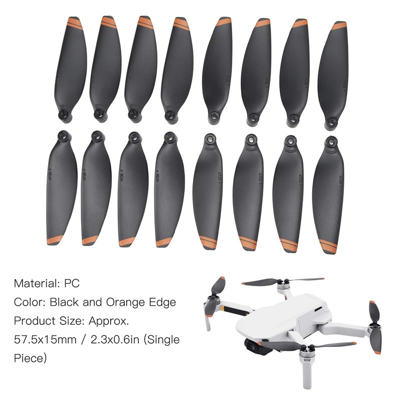 gernie Mavic Mini Propellers, 4 Pairs Drone Propellers, Replacement Propellers,