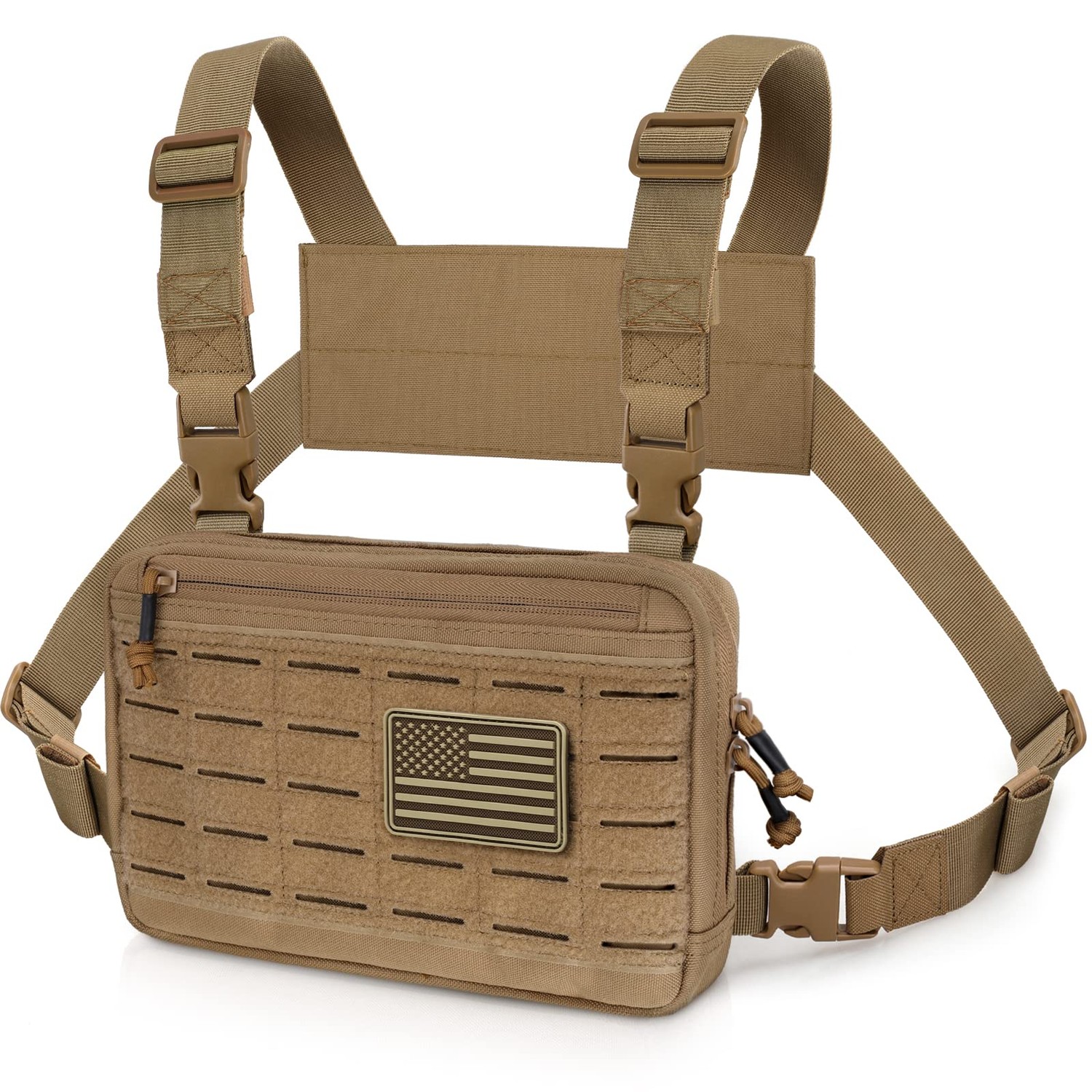 WYNEX Tactical Chest Rig Bag of Laser Cut Design, Molle Chest Pouch ...